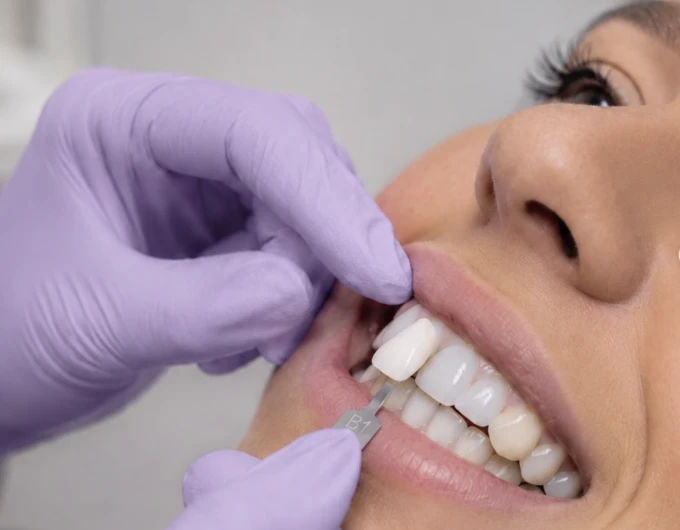 Toma de color y valoración estética dental